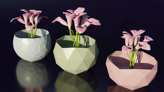 çiçek çanak vazo v2 dekor ev iç dekorasyon mimari tencere bitki mobilya servis tabağı meyve yetiştiriciler 3d print model - Mito3D