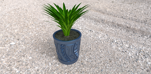 flower pot abstraction 3d print model in decor 3dexport flowers plants nature forest earth printing printer plastic geometry design extruder 3D print model - Mito3D