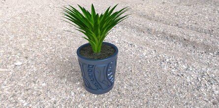 flower pot abstraction 3d print model in decor 3dexport flowers plants nature forest earth printing printer plastic geometry design extruder 3d print model - Mito3D