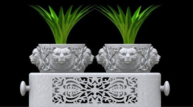 flor maceta oso flores plantas naturaleza bosque tierra impresión impresora plastico geometría diseño extrusora modelo 3d print model - Mito3D