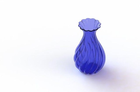 flor maceta gratis accesorios alto calidad 3d vaso giratorio flexionar 3dprinting decoración casa vlog brillar antiguo 3d print model - Mito3D