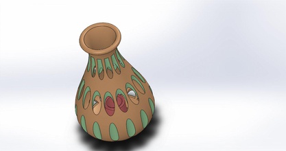 flower pot flowerpot lamps lighting bulb decorative items 3d print model - Mito3D