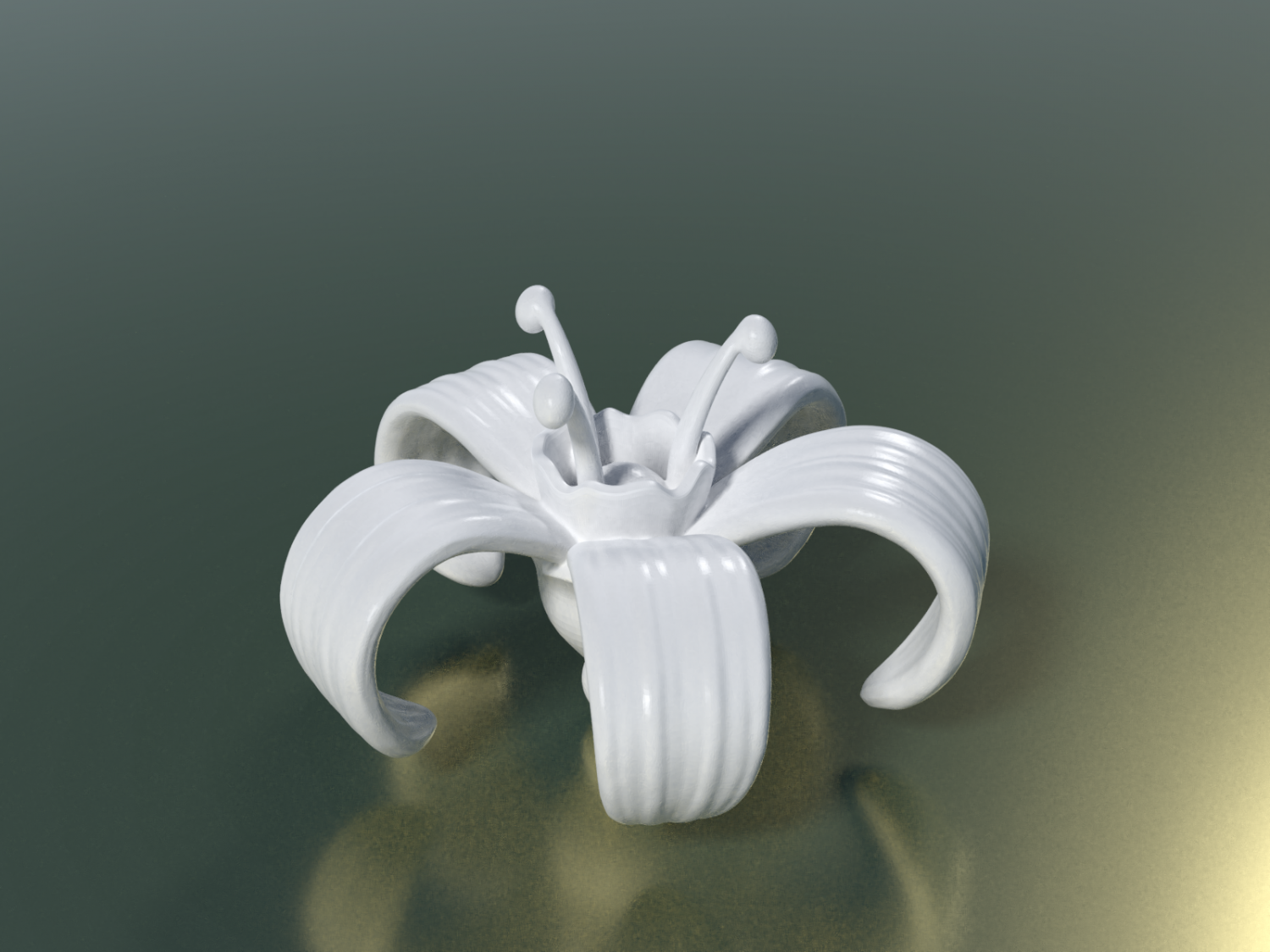 blume drucken bereit 3d modell 3dexport blühen botanisch pflanze kunst schönheit 3D print model - Mito3D