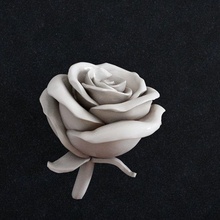 flower rose pendant stl pendant jewelry ring flower rose 3d print model - Mito3D