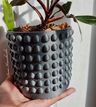 flowerpot pearl beads planter cactus pot indoor succulent garden potholder gardener flower grower 3d print model - Mito3D