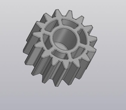 flowerpot pinion flower pot gear transmission mechanism device 3d print model - Mito3D