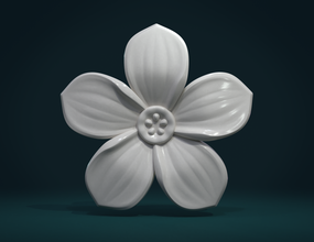 fiore petali la pianta erba forget-me-not natura 3d print model - Mito3D