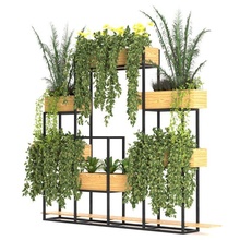 flores caixa conjunto 01 3d modelo in arbusto 3dexport plantar vaso árvore interior exterior jardim palma relva 3d print model - Mito3D