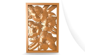 flores cnc arte moda madeira alívio natureza roteador 3d print model - Mito3D