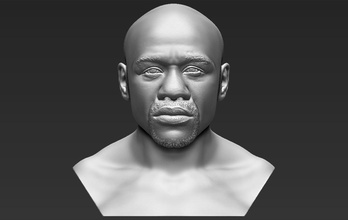 floyd mayweather bust 3d printing ready stl obj boxer boxing klitschko mike tyson muhammad ali celebrity conor mcgregor fighter pacquiao athlete anthony joshua 3d print model - Mito3D