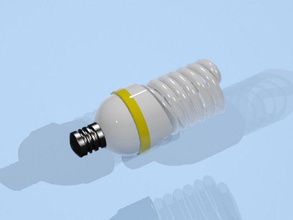 fluoreszierend Licht Birne 110v 3d print model - Mito3D
