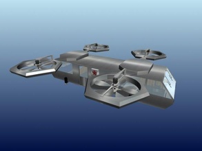 volare camper elicottero interni gioco cartone animato 3d print model - Mito3D