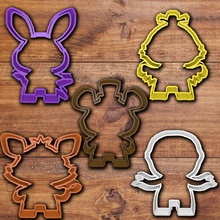 fnaf cookie cutter set 3d print model in kitchen dining 3dexport fondant five nights freddy freddys bonnie chica foxy puppet 3d print model - Mito3D
