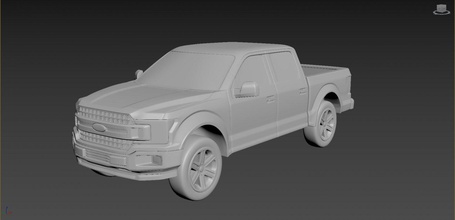Ford f-150 2020 araba hobi Amerikan oto Otomotiv kamyon spor model printcar baskı sürücü rc toycar oyuncak 3d print model - Mito3D