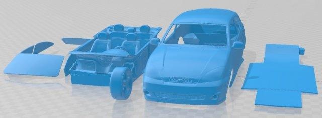 odak 2003 yazdırılabilir araba otomotiv yuva ölçülü Tamiya rc miniz hobi mikro 3d print model - Mito3D