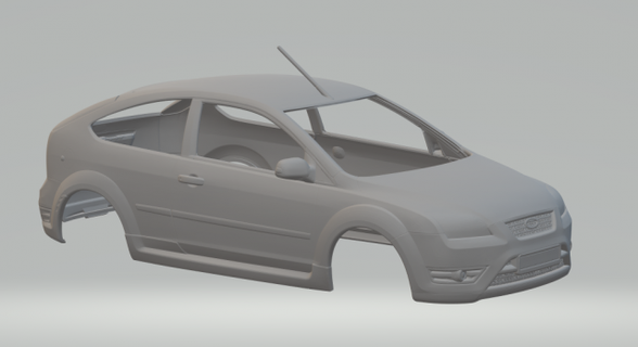 odak st 3d Yazdır model araç döküm Sıcak tekerlekler yuva slotcar slot car oyuncaklar araba 3dpirnt baskı yazdırılabilir 3d print model - Mito3D