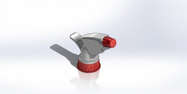 foggy plastic water foggy spray handle solidworks simple  3d print model - Mito3D