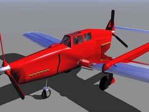 fokker d23 plane transport maya 3d print model - Mito3D