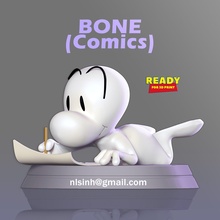 fone bone 3d print model in child 3dexport comics comic comic-art 3dprint 3dprinting figure statue 3d print model - Mito3D