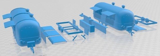 food caravan printable 3d print model in automotive 3dexport slot scalextric tamiya rc miniz hobby micro 3d print model - Mito3D