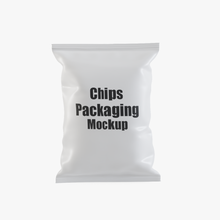 Lebensmittel Verpackung 2 Paket vereiteln Chrom Tasche Pack wickeln Beutel Metall Plastik Süßigkeiten Getränk Kaffee Bulk Vakuum realistisch Snack Chips 3d print model - Mito3D