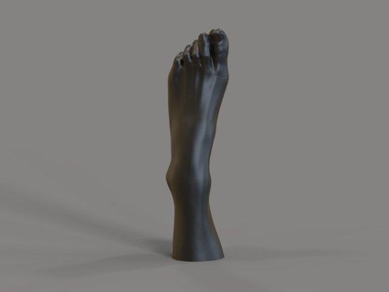 Fuß Kerze Skulptur foot3dmodel Fußstl footcandleleg3dmodel Beinstl legobj Fußabdruck 3d print model - Mito3D