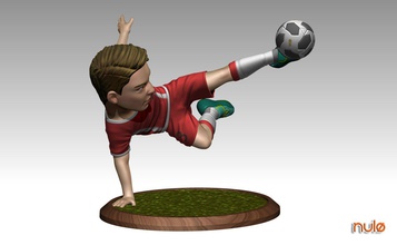 joueur de football 03 seulement s1-no3 sport 3d print model - Mito3D