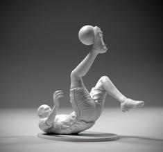 calciatore flip sciopero stl 3d stampa modello in uomo 3dexport 2016 palla tavola campionato euro figurine calcio gratuito gioco obbiettivo miniature giocatore stadio 3d print model - Mito3D