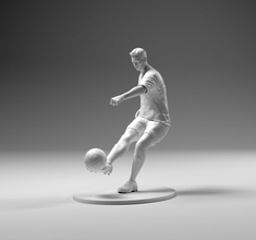 footballer footstrike 2021 01 3d print model in man 3dexport soccer game championship statue figurine league stadium sport euro toys christiano ronaldo 3d print model - Mito3D