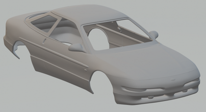 ford-probe 3d print model in vehicle 3dexport diecast hotwheels hot wheels train h0 187 slot car slotcar rc rcmodel race coupe 3d print model - Mito3D