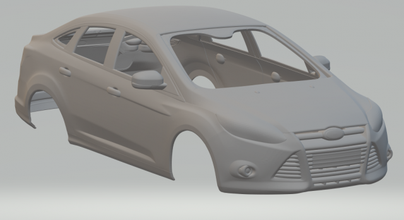 ford focus odak sedan 3d yazdır model in araç 3dexport döküm sıcak tekerlekler tren h0 yuva araba rc rcmodel eskort orion taunus mondeo boğa burcu füzyon 3d print model - Mito3D