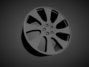 forgiato bullone scalable 3d printable rim tamiya diecast wheels fujimi miniatures vehicle 1-24 1-25 1-18 1-32 1-43 3d print model - Mito3D