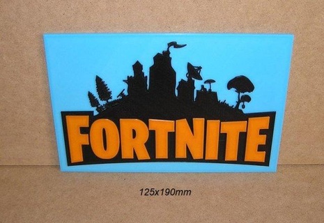 fornite letrero cartel logotipo impresion 3d signs logos xbox playstation nintendo joystick poster sign label logo printing game console video player tools dance 3d print model - Mito3D