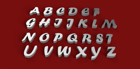 forte font büyük harfler 3d dosya stl küçük 3dletters 3dletter <url> 3dmodel yazdırılabilir yazı tipi tipleri metin dil kelimeler gadget dekorasyon capitaletters lowercaseletters 3d print model - Mito3D