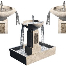 fountain18 3d modelo in ambiente 3dexport fonte pedra cascata água cinzento 3d print model - Mito3D
