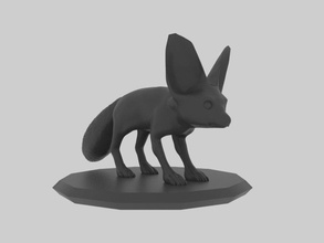 raposa 3d impressão modelo in animais 3dexport animal selvagens selvagem 3dprinter 3dprinted 3dprinting 3d print model - Mito3D