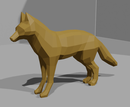 Renard animal sauvage forêt prédateur chien 3d print model - Mito3D