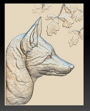 fox head - soccorso 2019 art testa natura la foresta scultura lo zoo predatore giungla fauna di bassorilievo immagini scena scenario caccia 3d print model - Mito3D