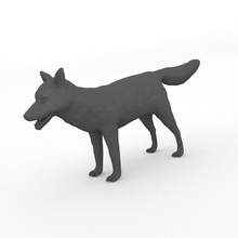 fox printable 3d print model in figurines 3dexport animal wild nature mammal wildlife predator fur red tail forest canine hunter furry vulpes carnivore hunt natural zoo character 3d print model - Mito3D