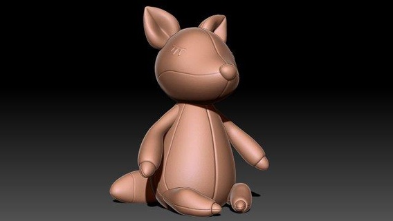 zorro juguete figuritas animal lindo 3d print model - Mito3D