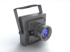 fpv caméra hd 700tvl 3d modèle in photo 3dexport vue couleur mini tv sécurité vidéo lentille espion caché film quadricoptère numérique caméscope rec noir 3d print model - Mito3D