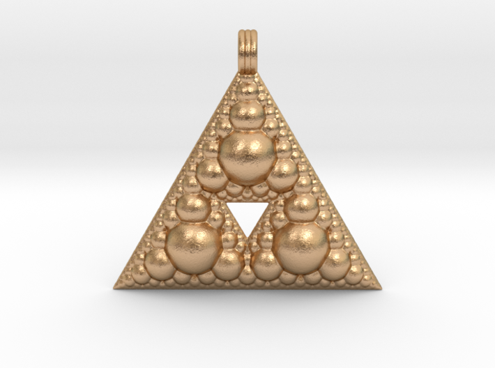 fractal pendant order 3 3d print model in pendants 3dexport 3D print model - Mito3D