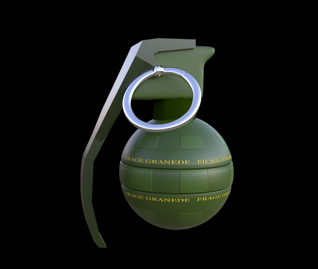 frag grenade grenades 3dmodel 3dprint 3D print model - Mito3D