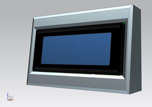 cadre afficher arduino lcd2004 3d impression modèle in pc portable 3dexport printing model 2004 3d print model - Mito3D