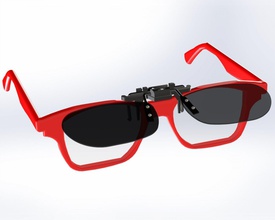 cornice occhiali sole lente moda bicchiere abbigliamento indossare occhio visione spec femmina binoculare prescrizione ottica bicchieri vista 3d print model - Mito3D