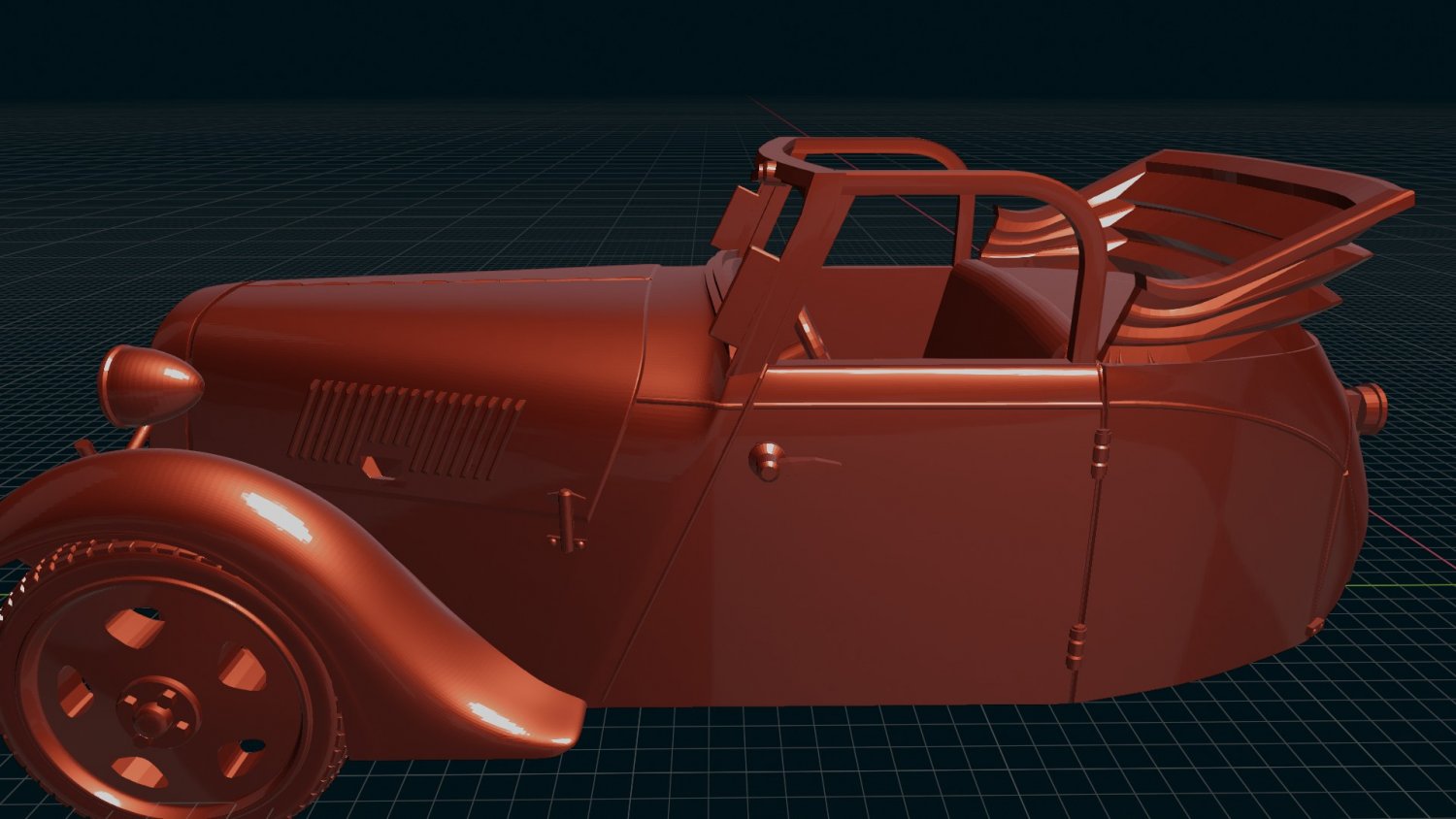 framostrómero 3dprint 3d impresión modelo in automotor 3dexport auto cuadro stromer retro coche vehiculo stl obj 3D print model - Mito3D