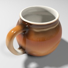 free cup ceramic kitchen household tea drink interior coffee 3d print model - Mito3D