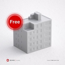 Bedava 3d Yazdır minyatür bina rb us ny 019 yazdırılabilir model mimari ev Kent kentsel stl 3dprint 3dmodel yapı pencere Sanayi dış modüler 3dasset kapı sokak 3d print model - Mito3D