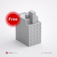Bedava 3d Yazdır minyatür bina rb us ny 060 yazdırılabilir model mimari ev Kent kentsel stl 3dprint 3dmodel yapı pencere Sanayi dış modüler 3dasset kapı sokak 3d print model - Mito3D