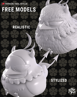 livre Nero 3d impressão Preto trevo 2 figuras animais anime estilizado figura 3d print model - Mito3D